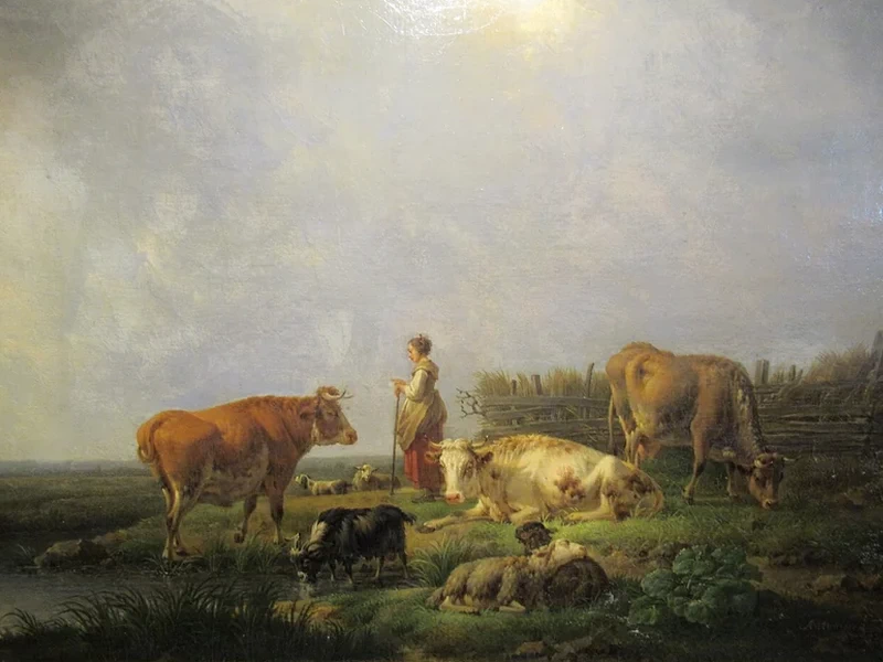 1737-Henri Joseph Antonissen - Pastorella con la mandria